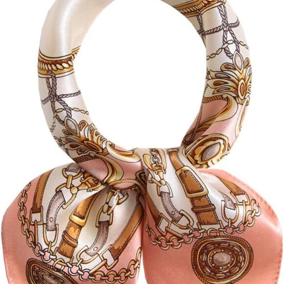 Other - 100% Mulberry Silk Scarf -21” Lightweight Square Neckerchief – Breathable Digita
